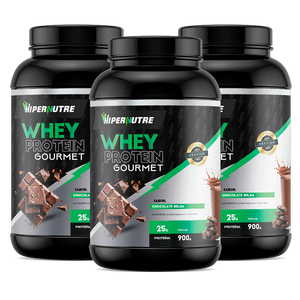 Kit - 3 Unidades - Whey Protein Gourmet HiperNutre | 900g